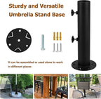 Universal Granite Umbrella Stand Tube Outdoor, Stone Umbrella Tube Base, Table Umbrella Tube Bracket, DIY Metal Tube Umbrella Mount, Marble Flag Pole Stake Holder