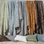 RECYCO Luxury Velvet Quilt Set King Size Bedding Sets, Ultra Soft Velvet Comforter Set, Lightweight Channel Box Stitch Oversized Bedspread Coverlet for All Season, with 2 Shams, Walnut Brown