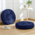 Washable Floor Pillow Cushion for Adults, Meditation Cushion Pillow, Large Round Floor Sitting, Removable Tufted Corduroy Cover, for Tatami Living Room or Yoga, 22x22 Inch, 2Pack, Machine Washable