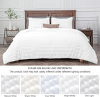 BEDELITE Fleece Twin Comforter Set -Super Soft & Warm Fluffy Bright White Bedding, Luxury Fuzzy Heavy Bed Set for Winter with 1 Pillow case