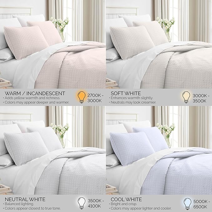 Southshore Fine Living, Inc. Queen Quilt Set, Full Size Bedspread with 2 Matching Pillow Shams, Soft Microfiber Lightweight Quilts, Queen Size Coverlet, Easy Care Machine Washable, Light Grey