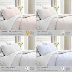 Southshore Fine Living, Inc. Twin XL Comforter Quilt Bedding Set, Dorm Room Bedding Essentials, Stain Resistant, Machine Washable Bedspread, XL/Twin Grey Quilt Bed Spread with Pillow Sham, Light Grey