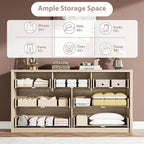 GarveeHome 7 Drawer Dresser for Bedroom, Wide Modern Chest of Drawers, Large Wood Dresser Wooden Storage Organizer for Living Room, Hallway Entryway