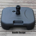 Orgrimmar Patio Umbrella Base 17.7L Heavy Duty Square Stand Water Filled Umbrella Base Stand for Outdoor