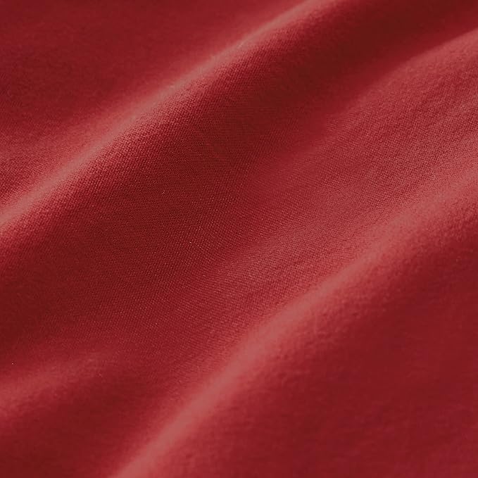 Bedsure Red Duvet Cover King Size - 3 Pieces Prewashed Cotton-Like Polyester Extra Soft Bedding Set, Includes 1 Duvet Cover 104x90 Inches with Zipper Closure & 2 Pillow Shams, Comforter Not Included