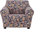 KRFOONN 2 Piece Chair Covers Printed Sofa Covers Couch Covers Washable Armchair Sofa Couch Slipcover Furniture Protector with Elastic Bottom for Living Room (Armchair, 62), Small