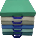 Factory Direct Partners SoftScape 15 inch Square Classroom Floor Cushions with Handles; Flexible Seating for Daycare, Preschool, Playroom; 2 inch Thick Deluxe Foam (6-Piece) - Contemporary, 12228-CT