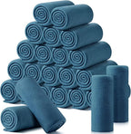 Shimeyao 24 Packs Fleece Throw Blanket Soft Warm Lightweight Fleece Blanket Cozy Throw Bulk for Home Bed Couch Sofa Office Wedding Gifts Suitable for Seasons, 50 x 60 Inches(Dusty Blue)