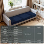 Hokway Stretch Couch Cushion Slipcovers X-Large Reversible Cushion Replacement Slipcovers Sofa Cushion Covers