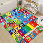 Kids Rug for Playroom, ABC Play Mat Educational Rugs, Soft Non-Slip Rug Toddler Baby Play Mat, Alphabet Carpet for Boy Girl Bedroom
