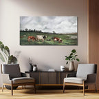Belmrxne Landscape Wall Art White and Green Wall Decor Moden Animal Aesthetic Canvas Prints Moden Artwork for Living Room Bedroom Dining Room kitchen Hallway Office Home Decor 24×48 Inches