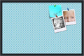 PinPix 34x22 inch Cork Bulletin Board. This Decorative Framed Pin Board Comes with Sky Blue Waves Design and a Satin Black Frame. Ideal for Home Office Decor (PinPix-245)
