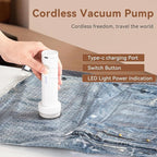 Vacuum Seal Bags for Clothing Travel，9 Combo Size with Cordless Electric Pump，Space saving vacuum bags for travel and clothing storage