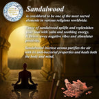 Sandalwood Incense Sticks L: 8.2in 0.35oz 2 Tubes Pack, Oriental Aroma Kodo, U-MATE, Pure Natural Ingredients No Chemical additives