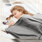 Newwiee 15 Pack Fleece Blankets Bulk 50 x 60 Inch Double Sided Ultra Soft Fleece Throw Blankets Bulk Lightweight Warm for Airplane Home Office Wedding Gifts Outdoor Use (Gray)