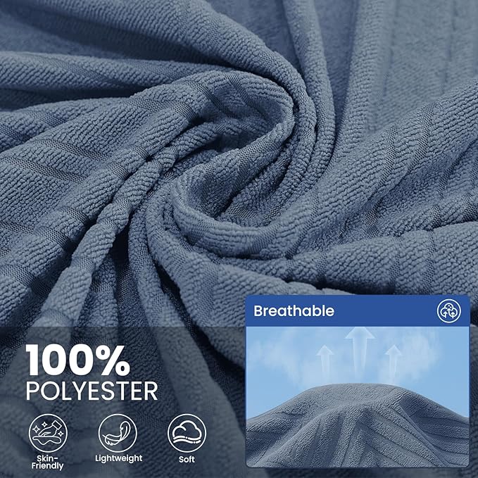 Pet Couch Cover for Dogs, 78"x102", Sofa Covers Washable Geometry, Loveseat Cover for 2 Cushion Sofa, Couch Covers for Sectional L-Shape, Non Slip Dog Furniture Protector, Blue