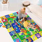 Soft Non-Toxic Baby Play Mat with ABC Alphabet - Foldable Crawling Mat for Infants & Toddlers, Extra Thick Floor Mat for Nursery, Playroom, Daycare | Non-Slip, Machine Washable (78.7X59 INCH)