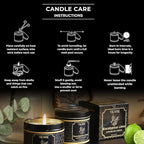 Eucalyptus Candle with Lime Strong Scented Soy Candel Natural Non Toxic Velas Aromáticas for Home Gift for Fall Christmas Holidays Pack of 3 5Oz Decorative Tin Jars with Lids