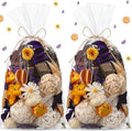 Nuanchu 2 Pack Decorative Balls Potpourri Bowl Filler Decor Natural Vase Bowl Filler Assorted Spherical Rattan Twigs Wicker Balls for Home Decor Centerpiece, No Scent(Purple Series,Delicate Style)