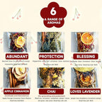 Intention Simmer Pot Blends, Simmer Pot for Stove Potpourri, Botanical Air Freshener Sachets for Holiday, Meditation & Ritual Spaces (Apple Cinnamon)