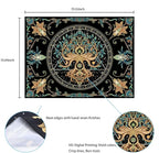 Natural Tree of Life Tapestry,Hippie Aesthetic Wall Tapestries, Psychedelic Aesthetic Decor, Large Tapestry for Bedrooms, Living Rooms, and Dorms-79.92x59.84 Inch