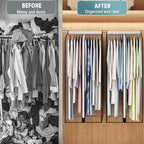 22” Gusseted Garment Bags for Hanging Clothes all Clear Clothes Cover for Closet Storage, Wardrobe Coat Protector for Suit, Shirt Long Dress, Bottom Enclosed, 2 Pack, 50” Long