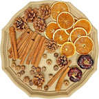 Fall Potpourri Bowl Filler with Mini Pumpkin, Cinnamon Stick, Dried Orange Slices, Pine Cone-Perfect for Farmhouse Harvest Christmas Thanksgiving Autumn Halloween Fall Potpourri