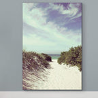 Renditions Gallery Canvas Wall Art Nature Modern Paintings Decorations Sandy Cloudy Beach Romantic Glam Wall Hanging Artwork Prints for Bedroom Living Room Office Kitchen - 24"x36" LT06