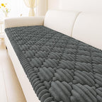 Smiry Pet Couch Cover for Dogs Washable, Non-Slip Fuzzy Couch Covers for 3 Cushion Sofa Pet Friendly, Soft Thick Furniture Protector Sofa Slipcover Mat for Dogs (Dark Grey, 27.6" x 88")