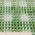 Waffle Bath Mat, Boho Bathroom Rugs Non Slip Washable Absorbent Checkered Bathroom Mat Quick Dry Cute Bath Mat, 24"x16" Green and White