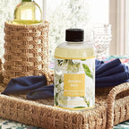 Cocorrína Reed Diffuser Refill Jasmine&Mint 17oz (500ml) with 8 Sticks - Premium Long-Lasting Scented Oil, Home Fragrance for Bedroom, Bathroom Home Decor