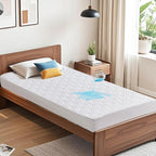BEDLORE Waterproof Mattress Protector, Twin XL Size Mattress Pad with Deep Pocket 6"-15" Depth, Soft Breathable Bed Mattress Cover for Bedroom, College Dorm (White)