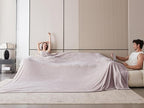 Oversized King Fleece Blanket 120x120 Inches, Seamless Soft Cozy 3D Jacquard Flannel Blanket 10'x10' Extra Large for Bed, Sofa, Couch, Travel & Camping, California King Throw, Taupe Leaf