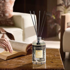 Cocorrína Reed Diffuser Refill Black Forest 17oz (500ml) with 8 Sticks - Premium Long-Lasting Essential Oil, Home Fragrance for Bedroom, Bathroom Home Decor