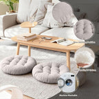 Tiita Outdoor Cushions Square Floor Pillow Thicken Tufted Seat Pad Large Floor Cushion for Yoga Meditation Living Room