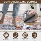 BALEINE Felt Non Slip Rug Pads, Extra Large 1/8" Thick Felt and Rubber Backing, Shock Absorbing Carpet Pad for All Carpets and Hardwood Floors (8x10 Ft)
