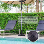 Giantex 30lbs Patio Market Umbrella Base, Heavy Duty Outdoor Stand, Cast Iron Umbrella Holder for Garden Beach, Classic Round Umbrella Standing Deck Porch