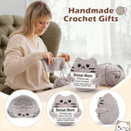 Bonus Mom Gift from Daughter Son Birthday Gifts for BonusMom Stepmom Emotional Support Crochet Cat Cute Stuff Thing Handmade Positive Crochet Mothers Day Christmas Stocking Stuffers