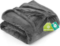Utopia Bedding Fleece Blanket Queen Size Grey (90x90 Inches) Ultra Soft Warm Lightweight Microfiber Breathable Anti-Static Cozy Winter Bed Blanket, All-Season Home Decor Gift for Men & Women