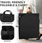 Simple Houseware 60'' Travel Garment Bag with Pockets for Suits, Dresses, Coats, Tuxedos, Heavy Duty 300D Polyester