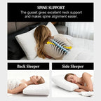 Beautyrest Goose Feather Down Fiber Gusseted Pillows, Hotel Pillow Luxury Bed Pillows, 100% Cotton Cover, Jumbo Size Set of 2