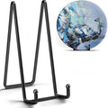 16 Inch Heavy Duty Plate Stand (2 Pack) - Metal Display Easel for Large Plates, Picture Frames, Signs, Posters, Decorative Platters