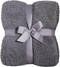 Panku Ultra Soft Cozy Knit Throw Blanket for Couch and Bed, Knitted Luxury Cozy Warm Fleece Blanket Throw, Plush Fluffy and Fuzzy Blankets for Gift (50x60 Inches, Dove Grey)