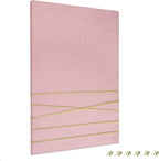 Navaris Fabric Memo Bulletin Board - 12" x 17" Velvet Memory Board for Wall to Display Photo Collages, Pictures, Notes - Includes 6 Push Pins - Pink