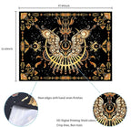 CHDGDHC Butterfly Moth Tapestry,Hippie Floral Aesthetic Wall Tapestries, Psychedelic Aesthetic Decor, Large Tapestry for Bedrooms, Living Rooms, and Dorms-47.64x35.43 Inch