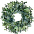 26 Inch Artificial Eucalyptus Wreaths for Front Door for All Seasons,Spring Summer Fall Autumn Winter Christmas Wreath,Large Neutral Everyday Greenery Wreath,Home Wall Door Porch Decor