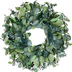26 Inch Artificial Eucalyptus Wreaths for Front Door for All Seasons,Spring Summer Fall Autumn Winter Christmas Wreath,Large Neutral Everyday Greenery Wreath,Home Wall Door Porch Decor