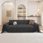 Couch Cover for Dogs, 78"x134", Sofa Covers for 3 Cushion Couch, Washable Couch Covers for Sectional Sofa, Pet Sofa Slipcovers for Living Room, Couch Cover Blanket, Dark Grey