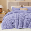 BEDELITE Fleece Twin Comforter Set -Super Soft & Warm Fluffy Lavender Bedding, Luxury Fuzzy Heavy Bed Set for Winter with 1 Pillow case
