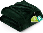 Utopia Bedding Fleece Blanket Twin Size Forest Green 300GSM Luxury Anti-Static Fuzzy Soft Microfiber Bed Blanket (60x80 Inch)